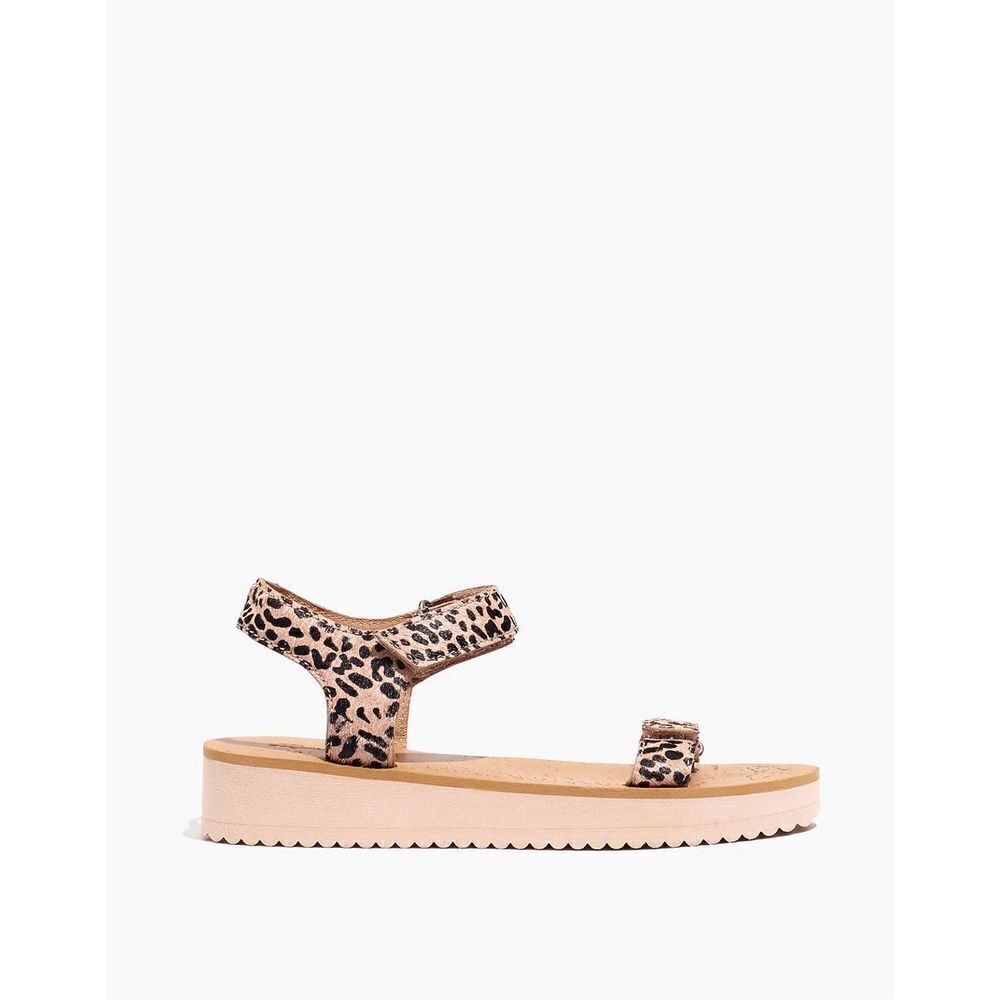 Madewell The Maggie Sandal in Spotted Calf Hair size 10